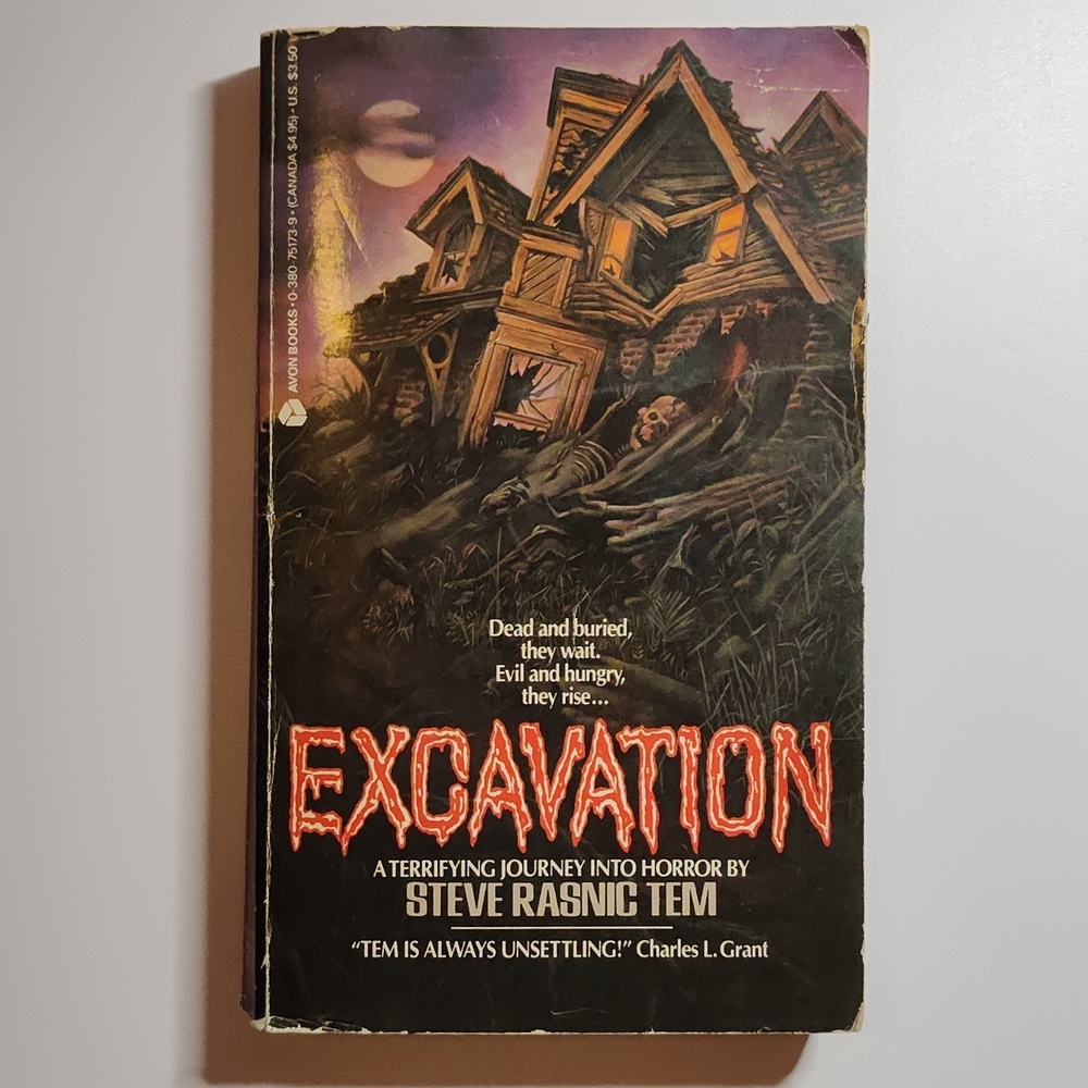 Excavation by Steve Rasnic Tem - Vintage Horror Novel